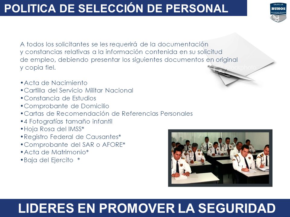 LIDERES EN PROMOVER LA SEGURIDAD LIDERS EN PROMOVER LA SEGURIDAD