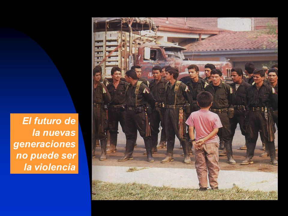 El futuro de la nuevas generaciones no puede ser la violencia