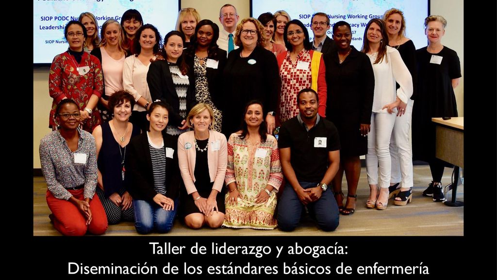 In October 2017, A Leadership and Advocacy Workshop - Disseminating the Baseline Nursing Standards was held in Washington, DC prior SIOP Annual Conference.