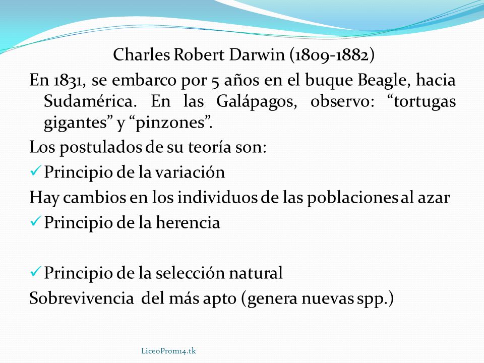 Charles Robert Darwin ( )