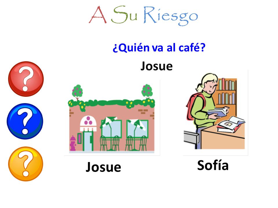 A Su Riesgo ¿Quién va al café Josue Sofía Josue