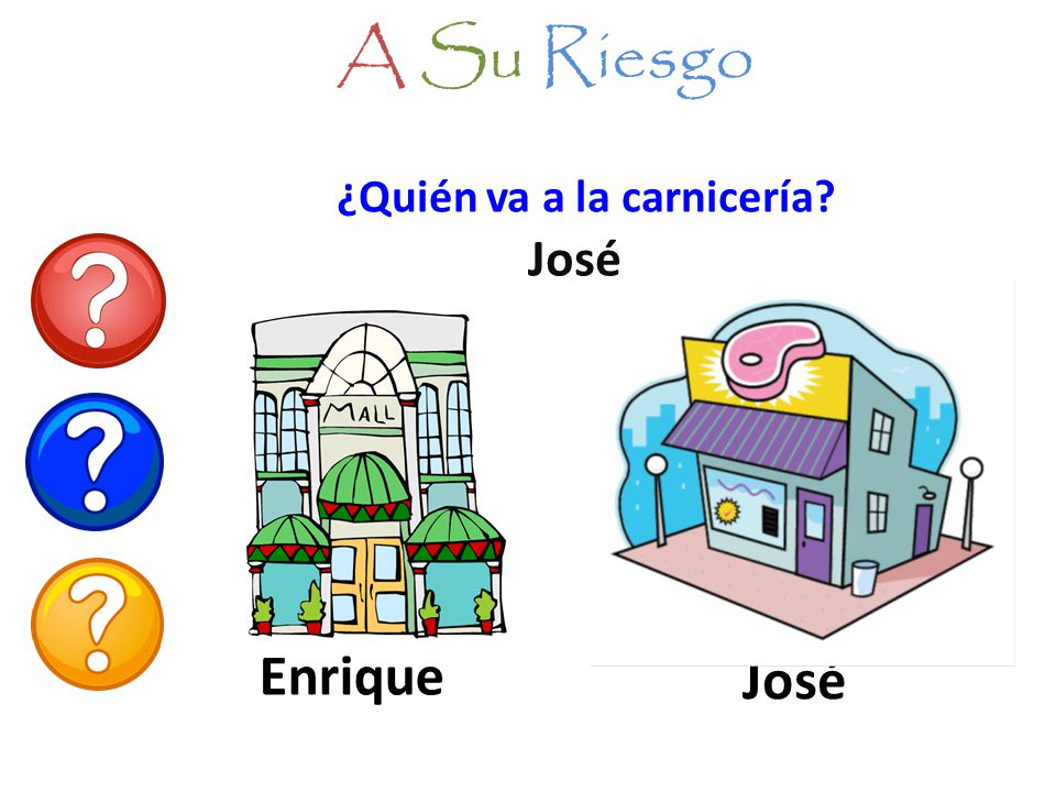 A Su Riesgo ¿Quién va a la carnicería José Enrique José