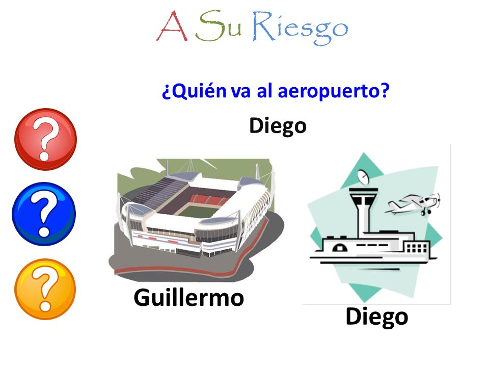 A Su Riesgo ¿Quién va al aeropuerto Diego Guillermo Diego