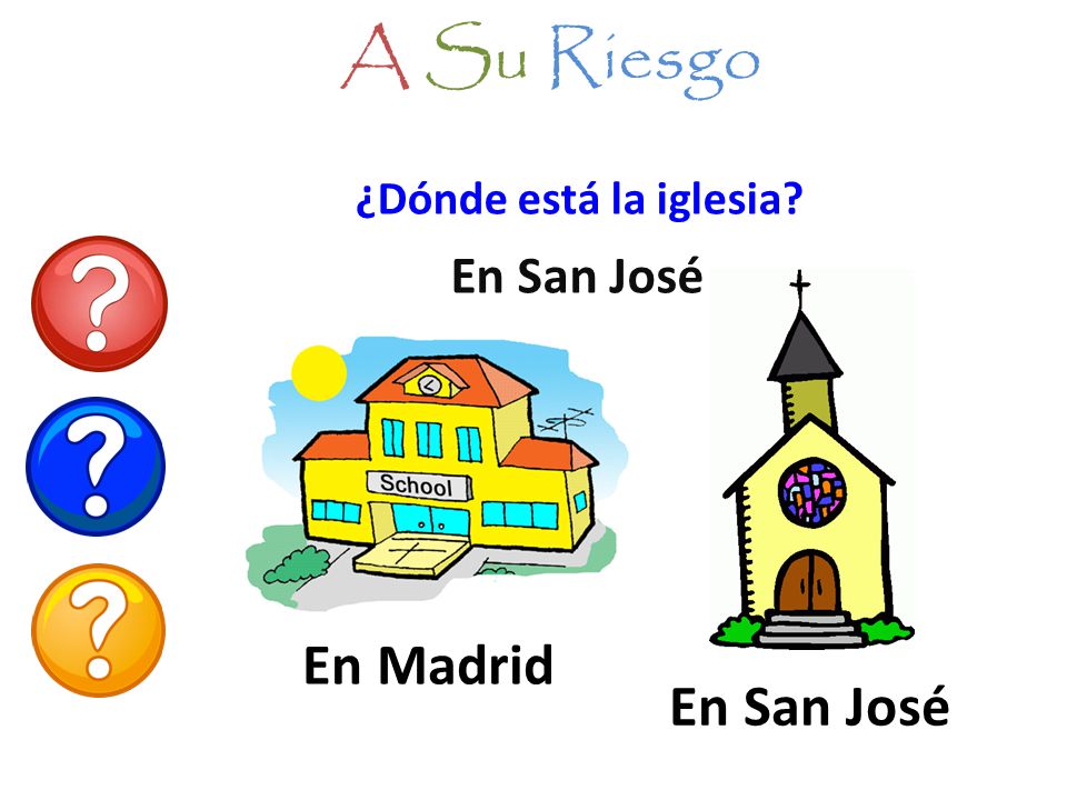 A Su Riesgo ¿Dónde está la iglesia En San José En Madrid En San José