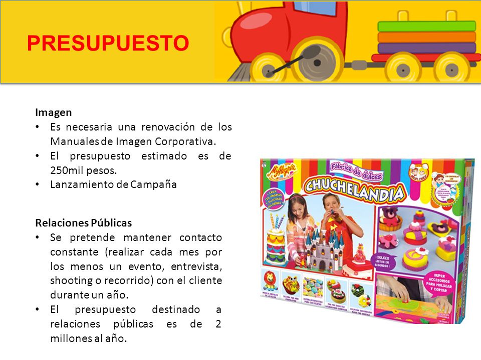 PRESUPUESTO Imagen. Es necesaria una renovación de los Manuales de Imagen Corporativa. El presupuesto estimado es de 250mil pesos.