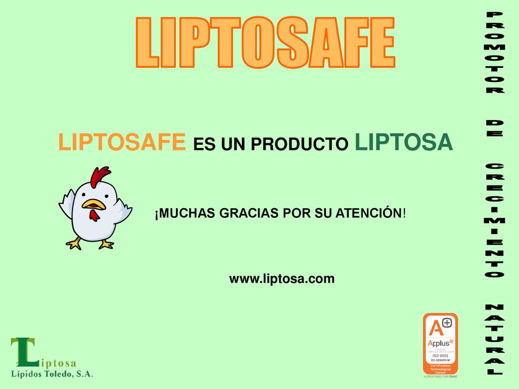 LIPTOSAFE LIPTOSAFE ES UN PRODUCTO LIPTOSA