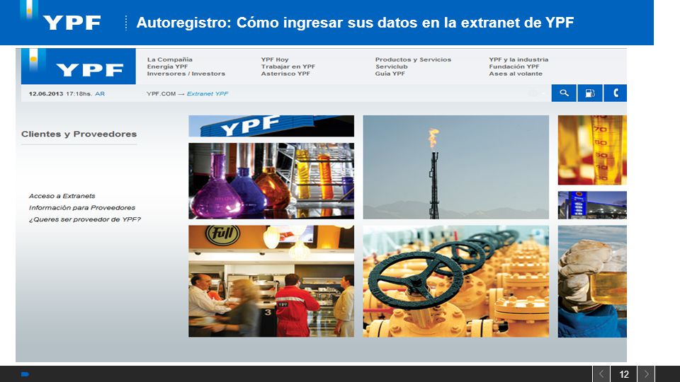 Autoregistro: Cómo ingresar sus datos en la extranet de YPF