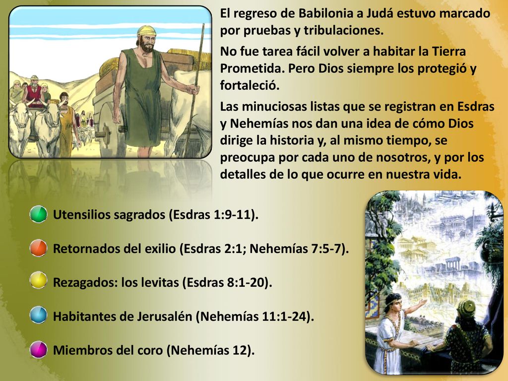 El regreso de Babilonia a Judá estuvo marcado por pruebas y tribulaciones.