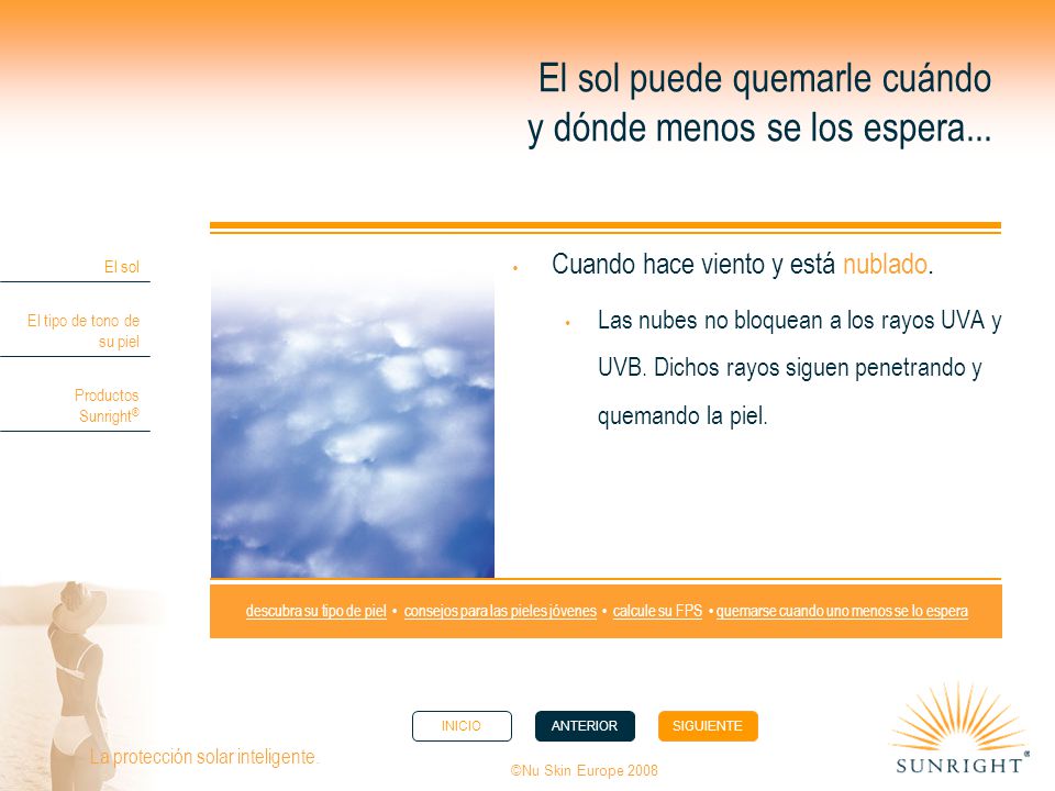 El sol puede quemarle cuándo y dónde menos se los espera...