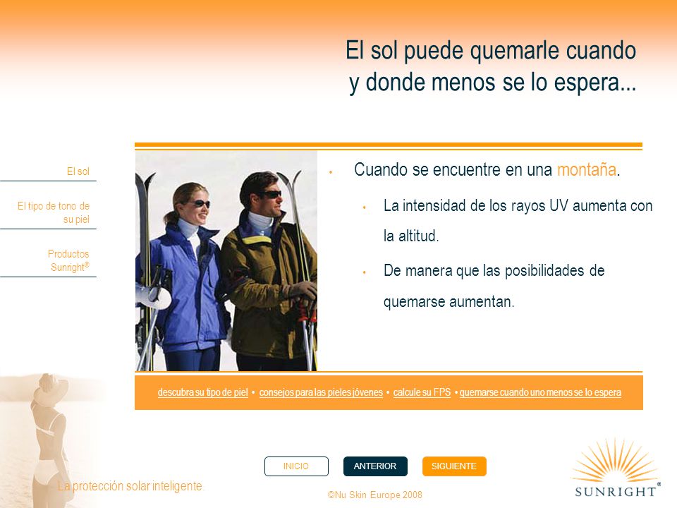 El sol puede quemarle cuando y donde menos se lo espera...