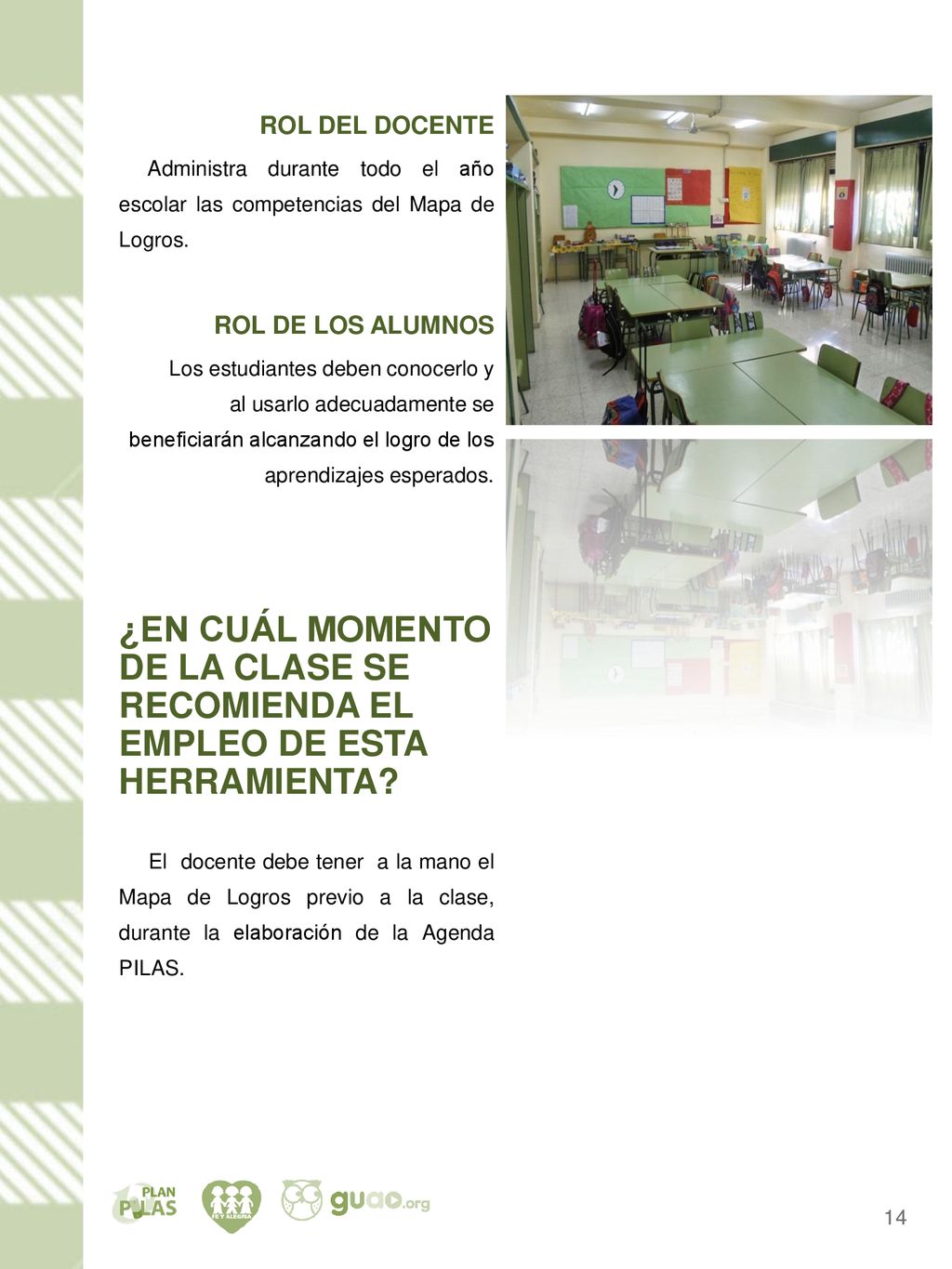 ROL DEL DOCENTE Administra durante todo el año escolar las competencias del Mapa de Logros. ROL DE LOS ALUMNOS.
