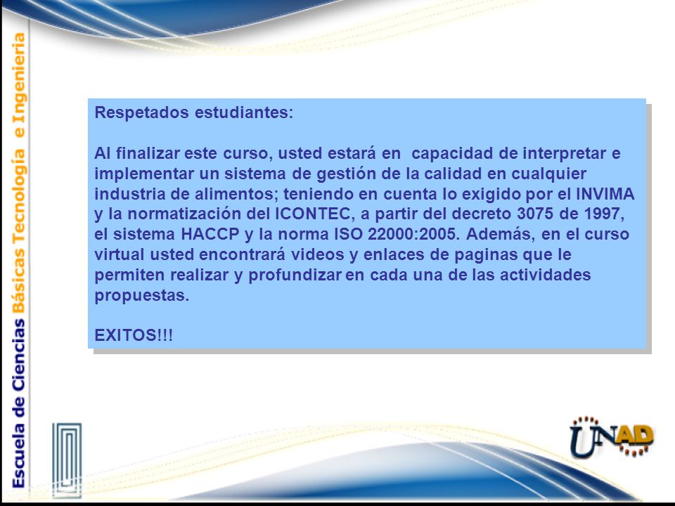 Respetados estudiantes: