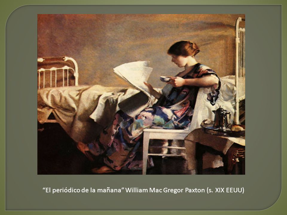 El periódico de la mañana William Mac Gregor Paxton (s. XIX EEUU)