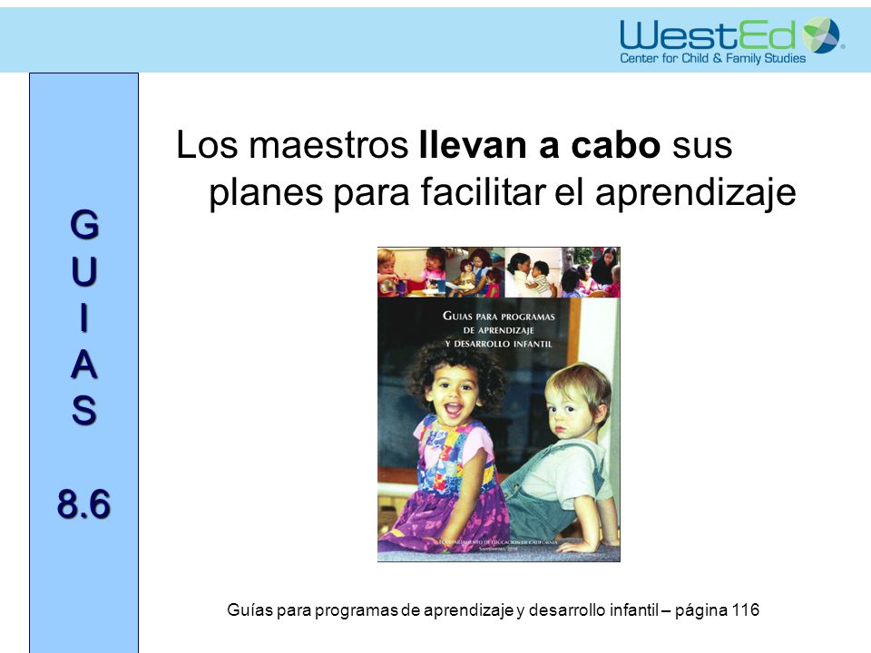 Guías para programas de aprendizaje y desarrollo infantil – página 116