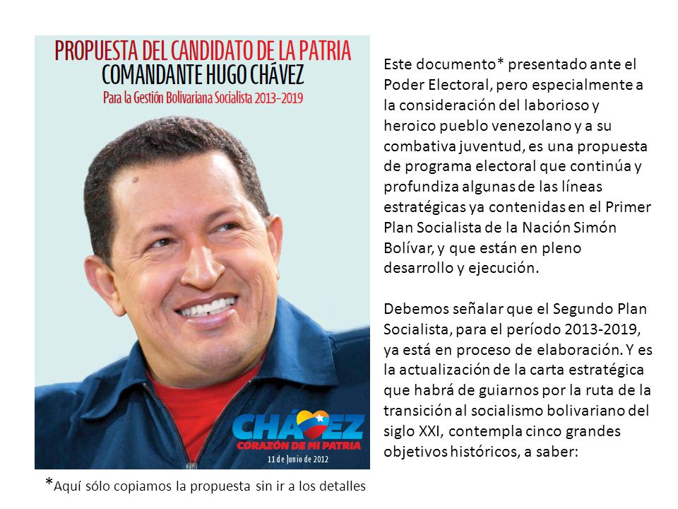 *Aquí sólo copiamos la propuesta sin ir a los detalles