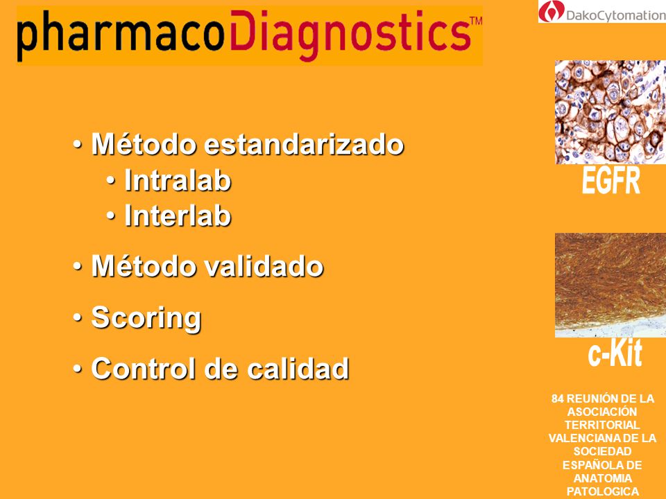 Método estandarizado Intralab Interlab Método validado Scoring Control de calidad