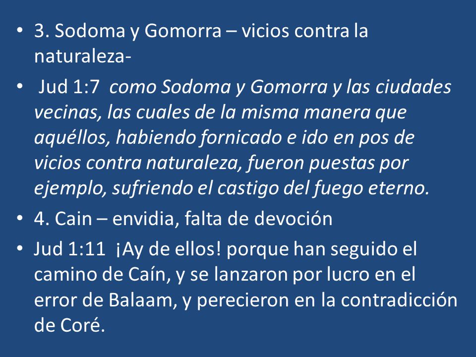 3. Sodoma y Gomorra – vicios contra la naturaleza-