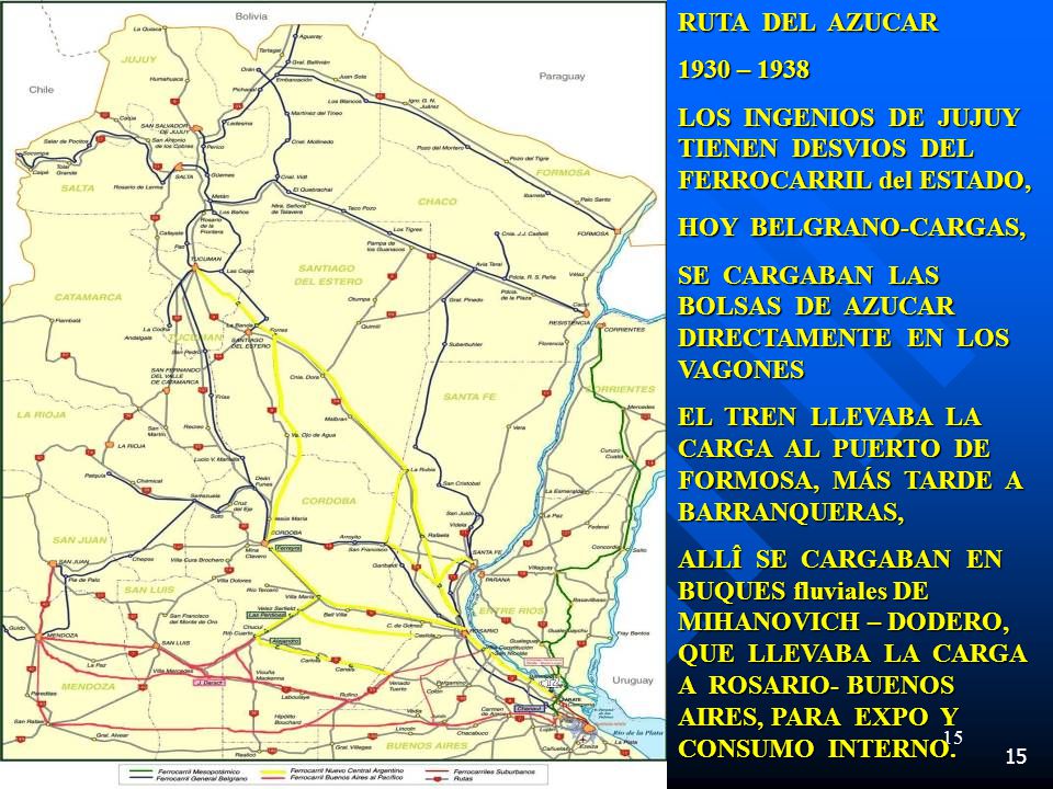 LOS INGENIOS DE JUJUY TIENEN DESVIOS DEL FERROCARRIL del ESTADO,