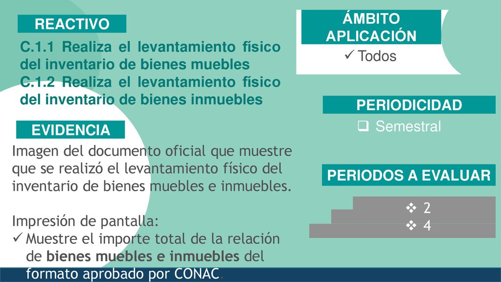 ÁMBITO APLICACIÓN REACTIVO. C.1.1 Realiza el levantamiento físico del inventario de bienes muebles.