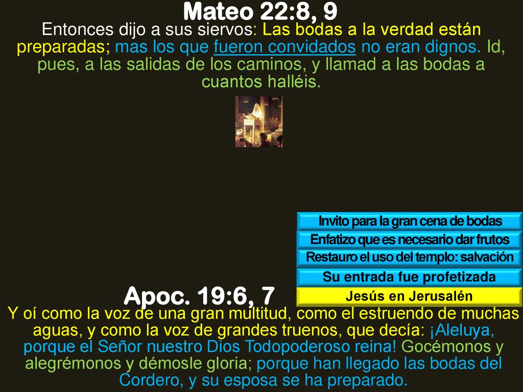 Mateo 22:8, 9