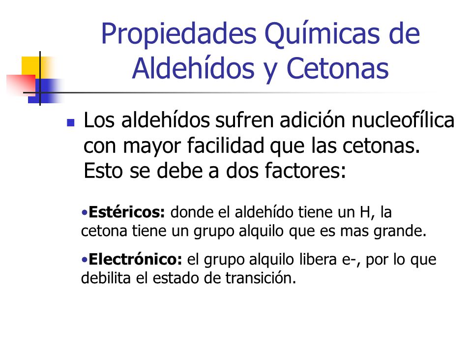 Propiedades Químicas de Aldehídos y Cetonas