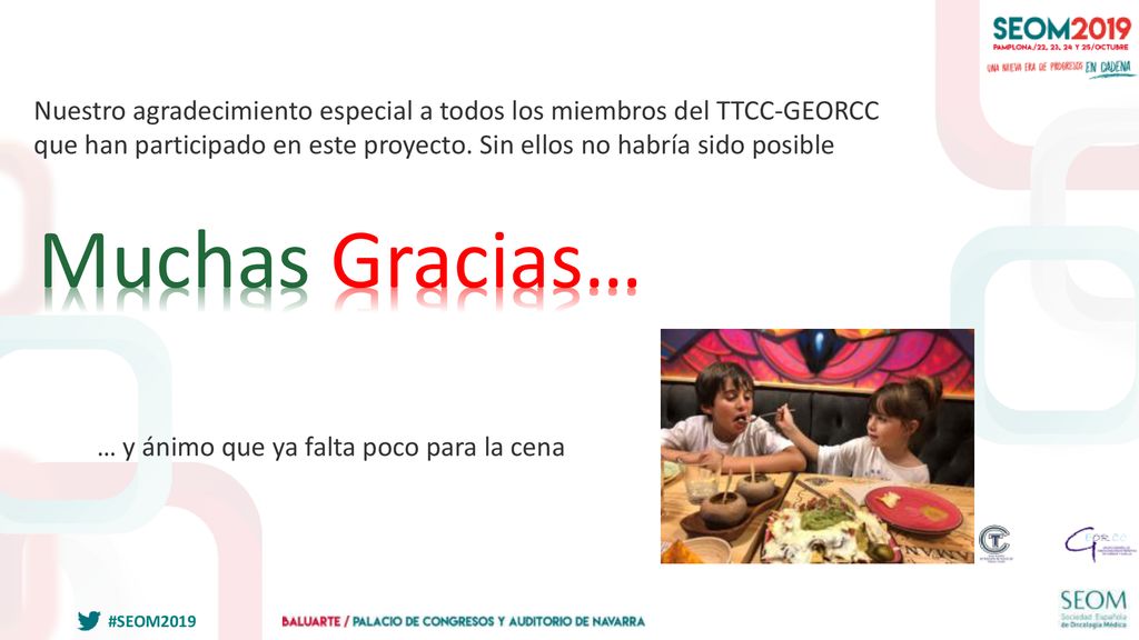 Nuestro agradecimiento especial a todos los miembros del TTCC-GEORCC que han participado en este proyecto. Sin ellos no habría sido posible