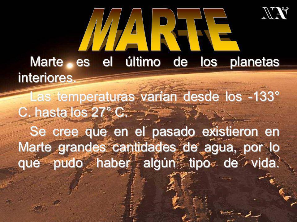 MARTE Marte es el último de los planetas interiores.