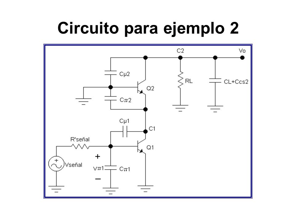 Circuito para ejemplo 2