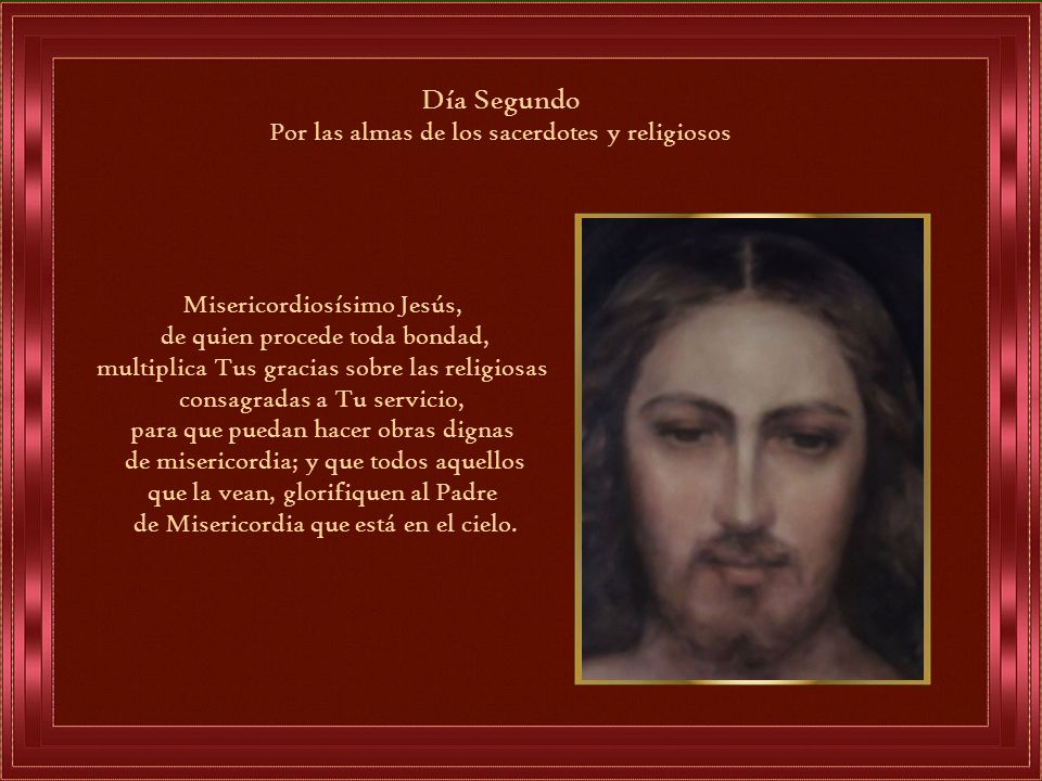 Día Segundo Por las almas de los sacerdotes y religiosos