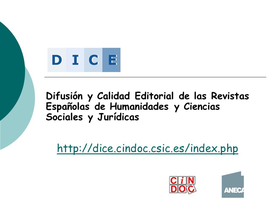 Difusión y Calidad Editorial de las Revistas Españolas de Humanidades y Ciencias Sociales y Jurídicas