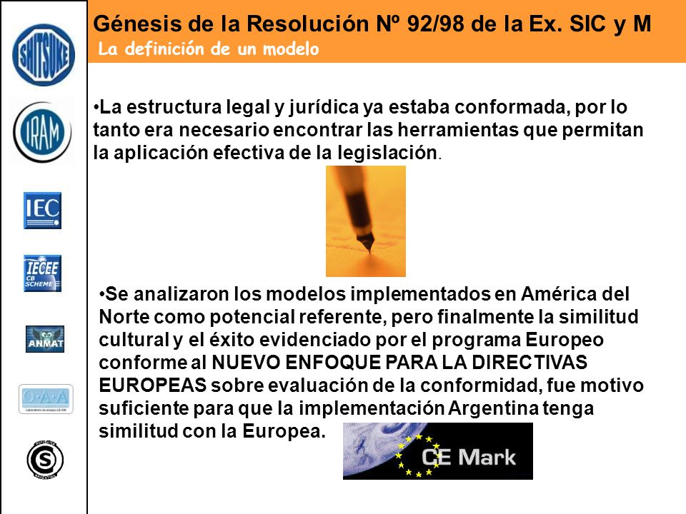 Génesis de la Resolución Nº 92/98 de la Ex. SIC y M