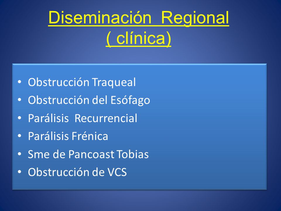 Diseminación Regional ( clínica)