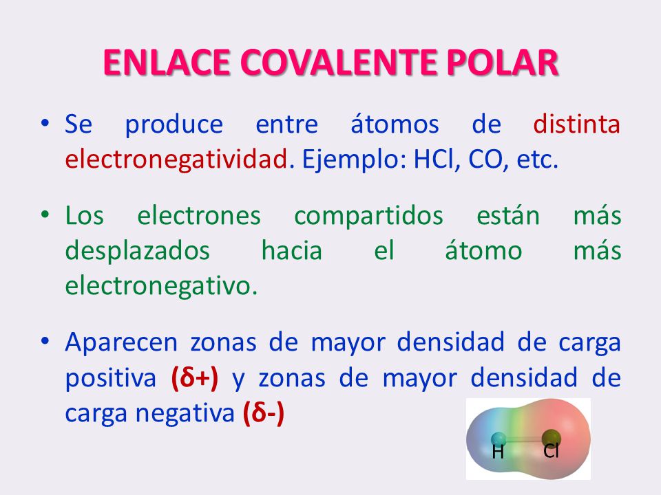 ENLACE COVALENTE POLAR - ppt video online descargar