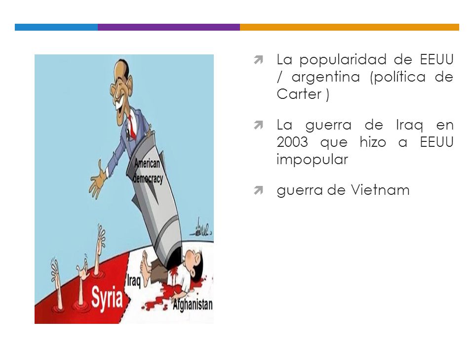 La popularidad de EEUU / argentina (política de Carter )