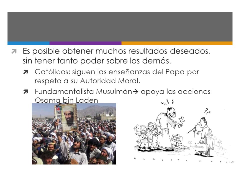 Es posible obtener muchos resultados deseados, sin tener tanto poder sobre los demás.