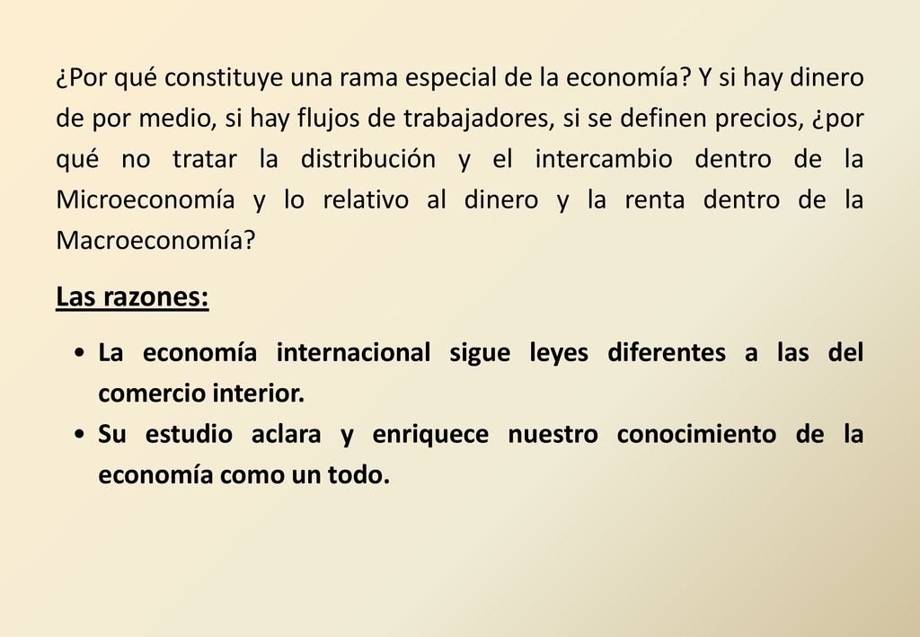 ¿Por qué constituye una rama especial de la economía