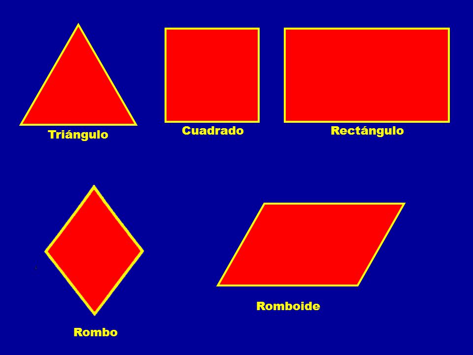 Cuadrado Rectángulo Triángulo Romboide Rombo