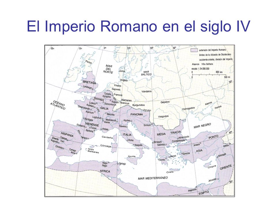 El Imperio Romano en el siglo IV