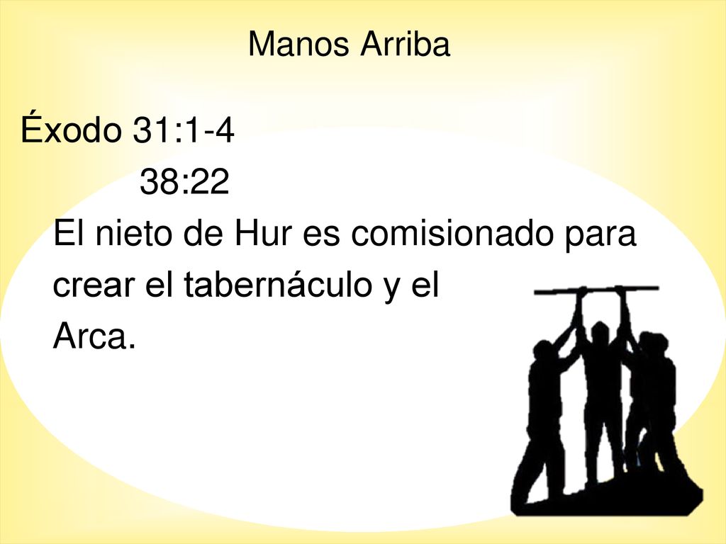 El nieto de Hur es comisionado para crear el tabernáculo y el Arca.