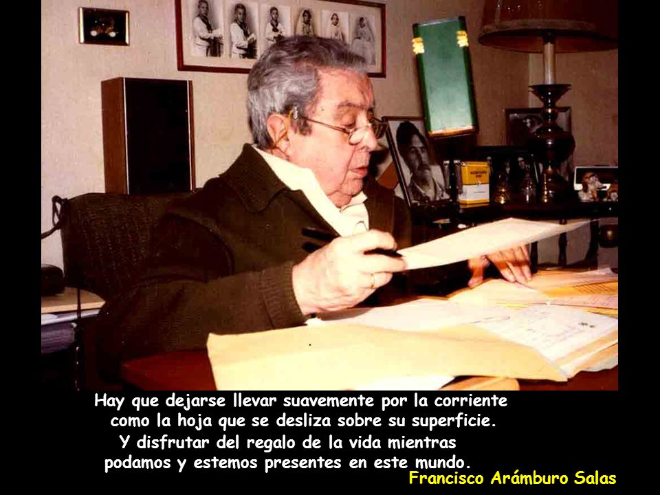 Hay que dejarse llevar suavemente por la corriente