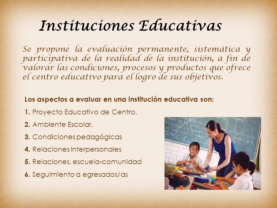 Instituciones Educativas