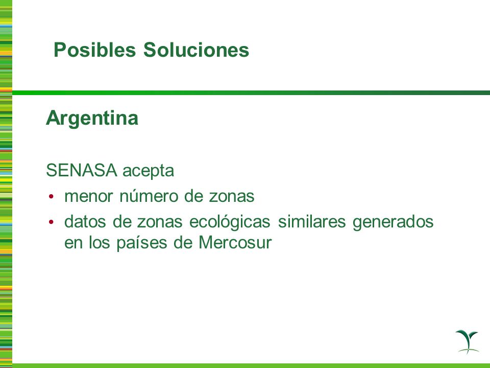 Posibles Soluciones Argentina SENASA acepta menor número de zonas