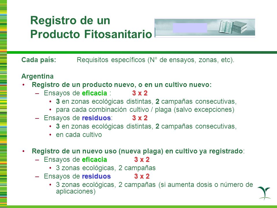 Registro de un Producto Fitosanitario