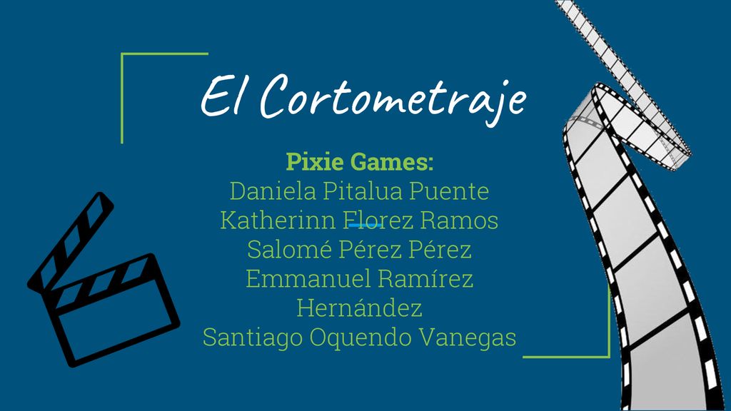 El Cortometraje Pixie Games: Daniela Pitalua Puente
