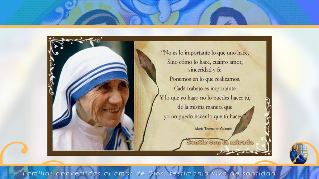 MUCHAS GRACIAS! Familias convertidas al amor de Dios, testimonio vivo de santidad