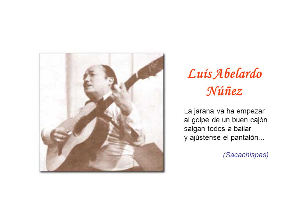 Luís Abelardo Núñez La jarana va ha empezar al golpe de un buen cajón salgan todos a bailar y ajústense el pantalón...