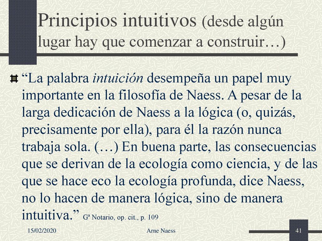 Principios intuitivos (desde algún lugar hay que comenzar a construir…)