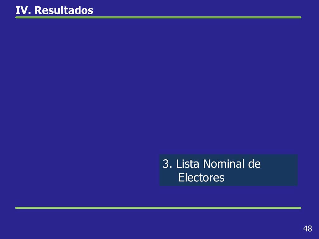 3. Lista Nominal de Electores