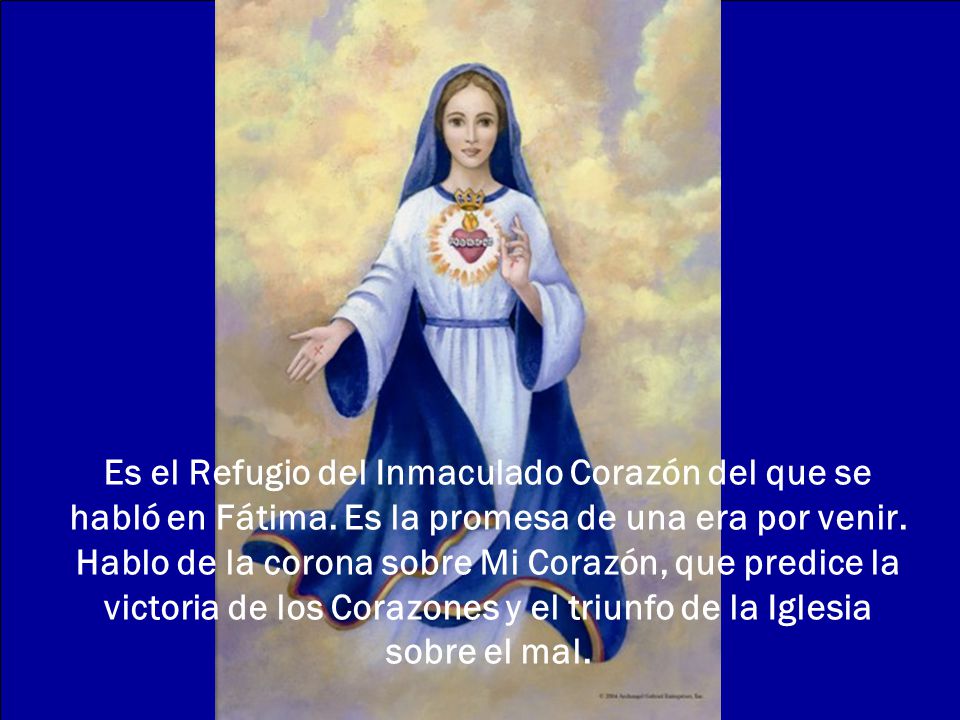 Es el Refugio del Inmaculado Corazón del que se habló en Fátima