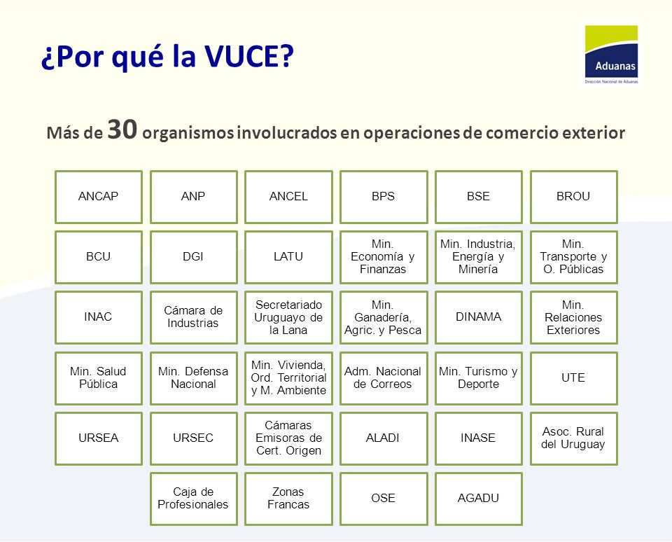 Más de 30 organismos involucrados en operaciones de comercio exterior